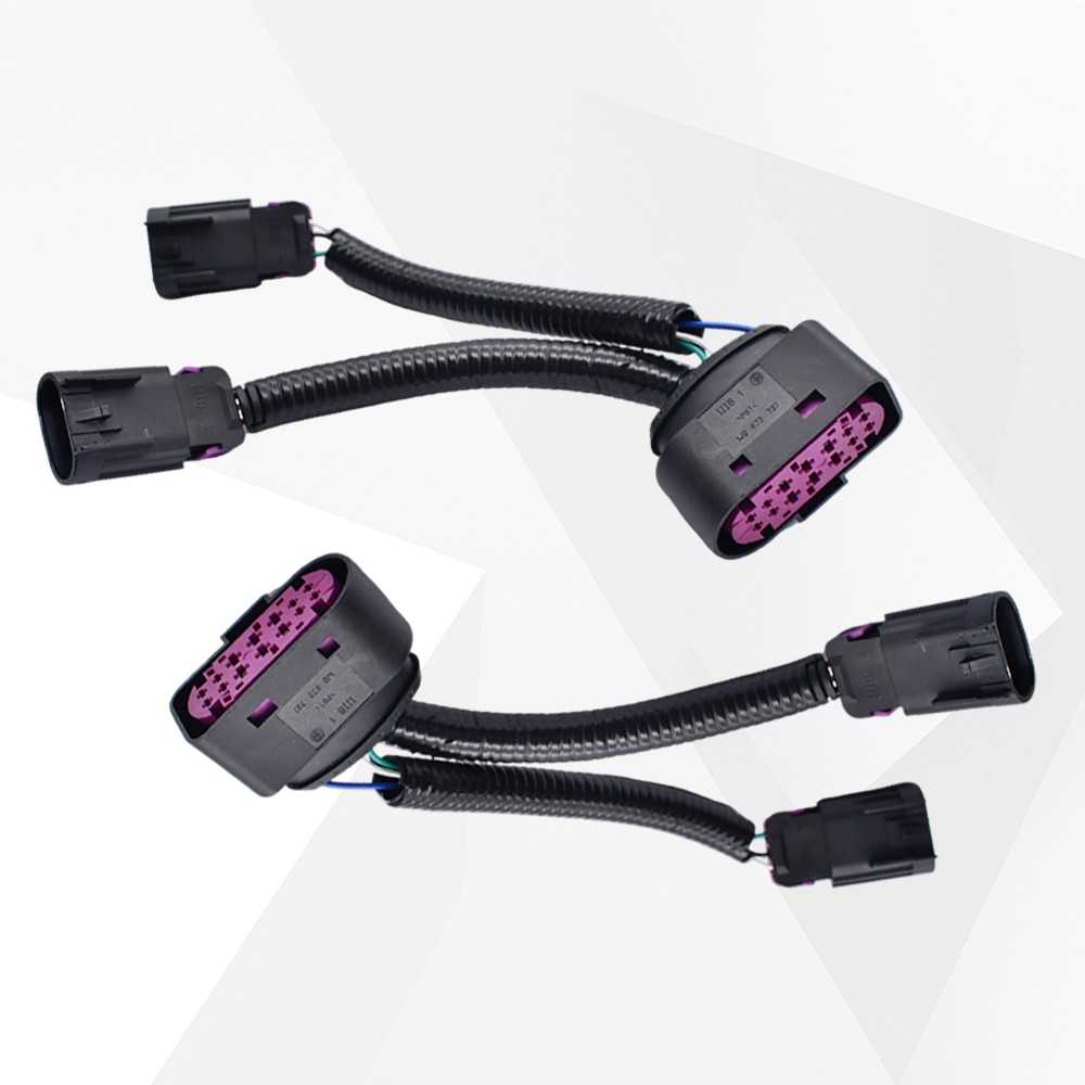 Conversion Quad Housing to Projector Headlight Wire Harnesses For Ram 2009-2018