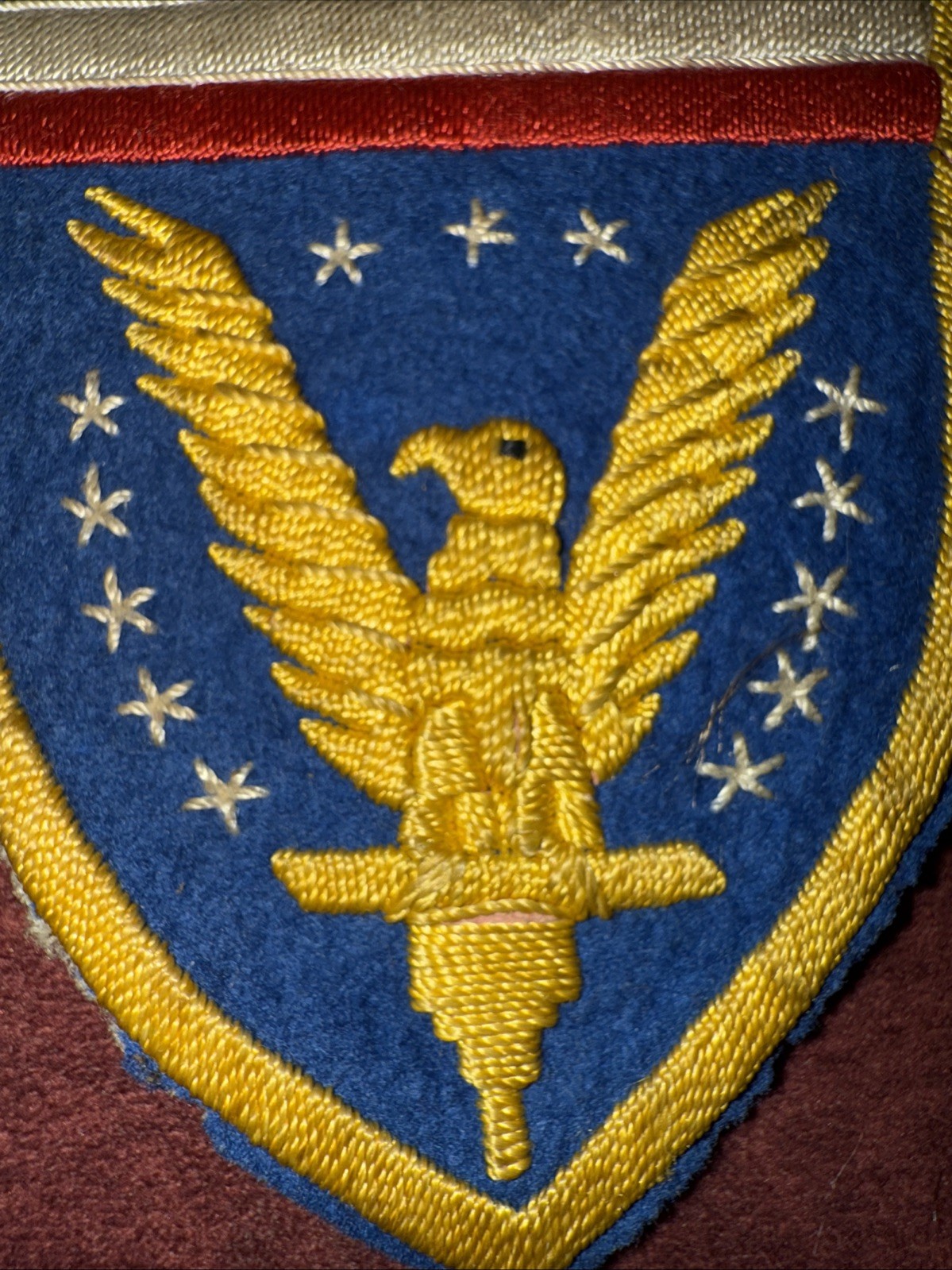 WW2 US ARMY EUROPEAN THEATER OF OPERATIONS PATCH - Theatre Made Likely English