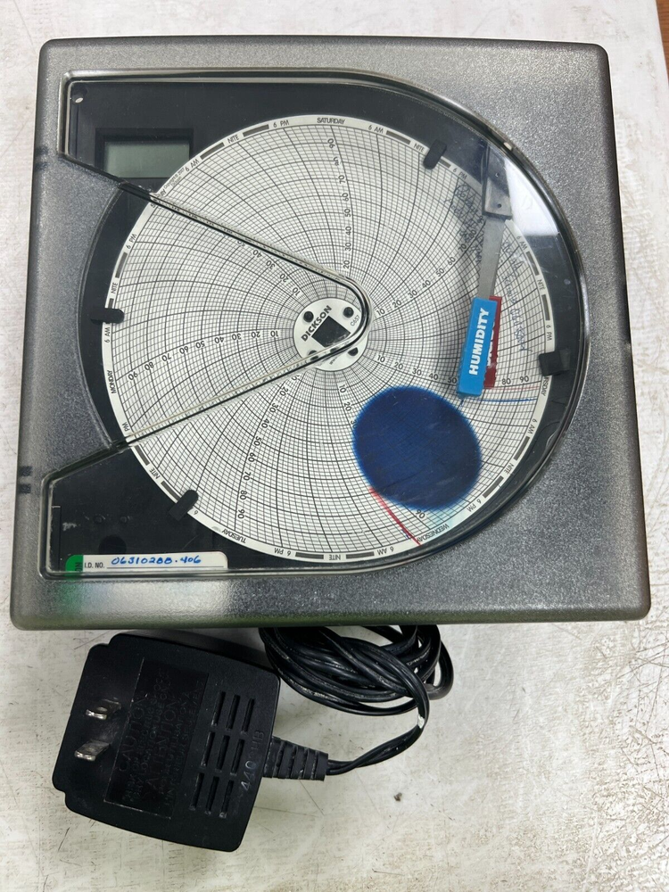 👀 DICKSON DATA TREND 6" DIGITAL TEMPERATURE & HUMIDITY CHART RECORDER TH602