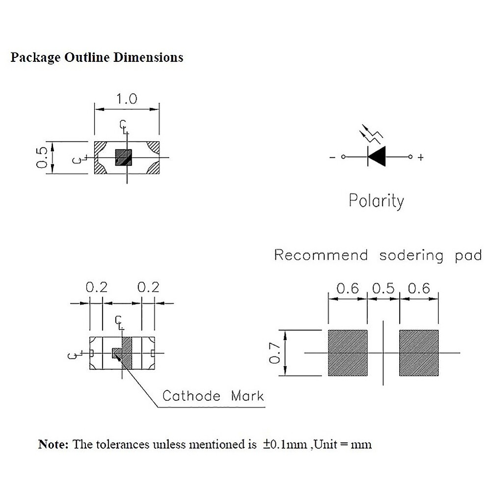 20pcs Pre-wired micro 0.1mm Copper Wire SMD LED 0402 Light Different Colors
