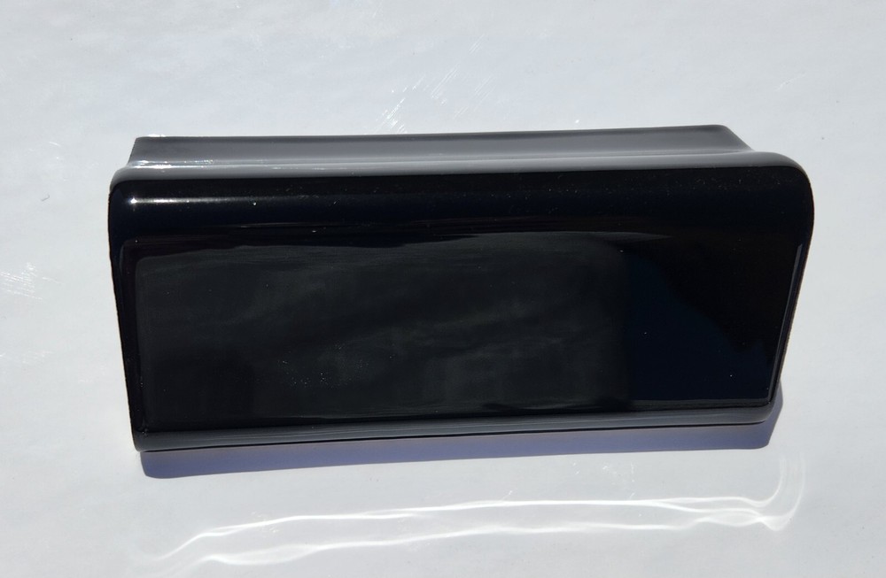 Glossy Black V Cap Ceramic Tile Countertop And Corner