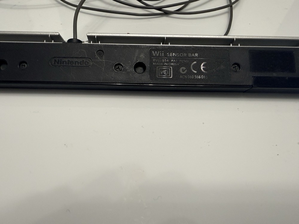 OEM Nintendo Wii Sensor Bar Black Tested Working