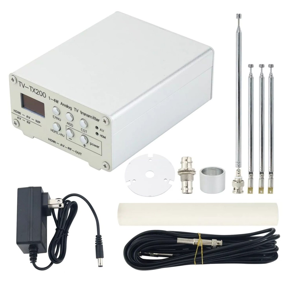 VHF/UHF Analog TV Transmitter Support HD/AV Input Analog Signal Transmitter