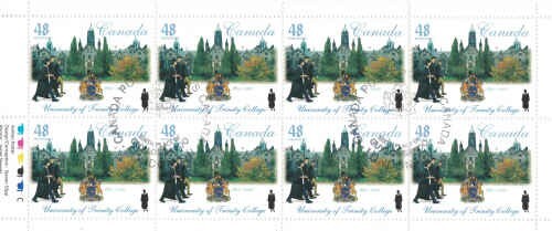 Canada 2002 Trinity College Booklet Pane, #1943 Used