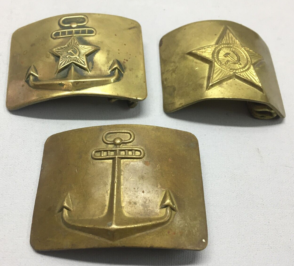 USSR military belt buckles
