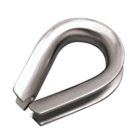 STAINLESS HEAVY DUTY THIMBLE 3/8", 316 SS