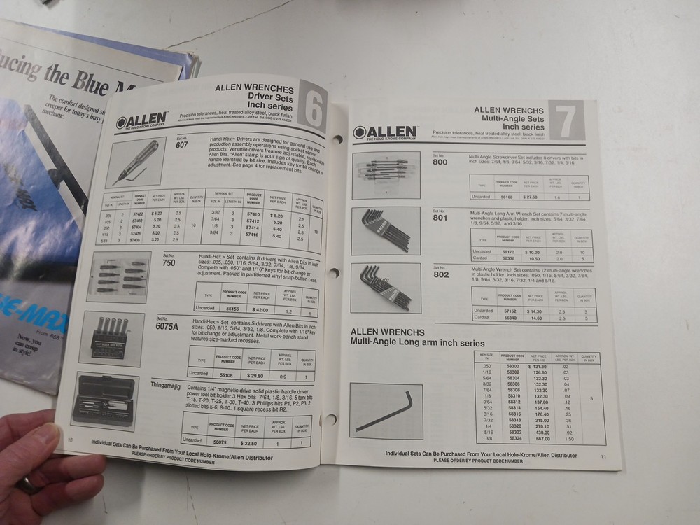 Vintage Tool Catalogs, Information Sheets, used