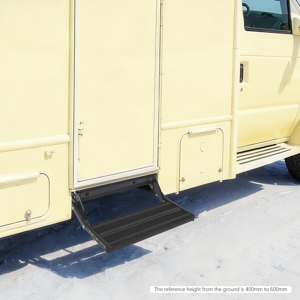200kg/440.92lbs RV Step Folding Step Manual Drop Down Step Caravan/Trailer Step