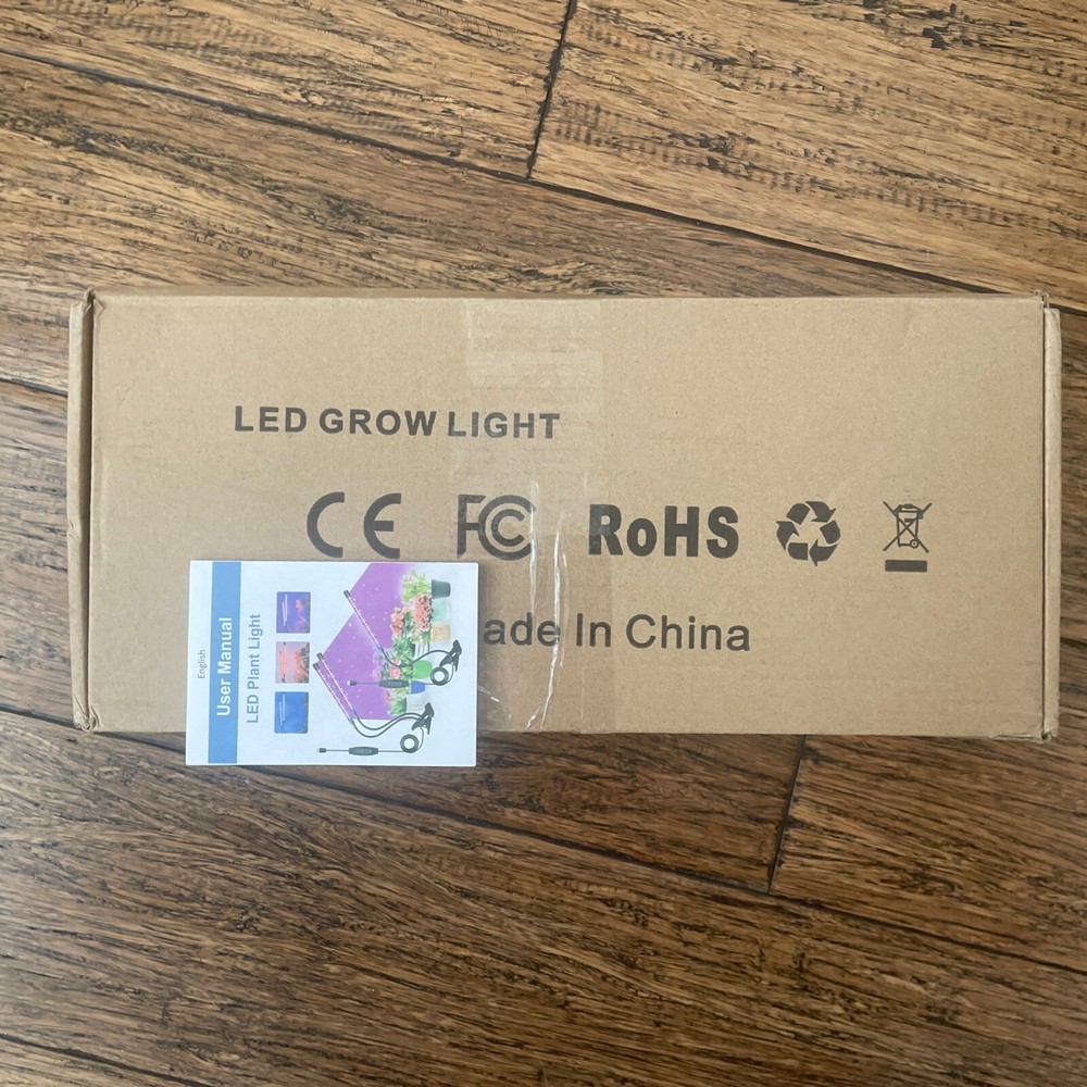 Clip LED Plant Grow Light USB Input DC5V 4 Light In 3 Colors Dimmable Timer