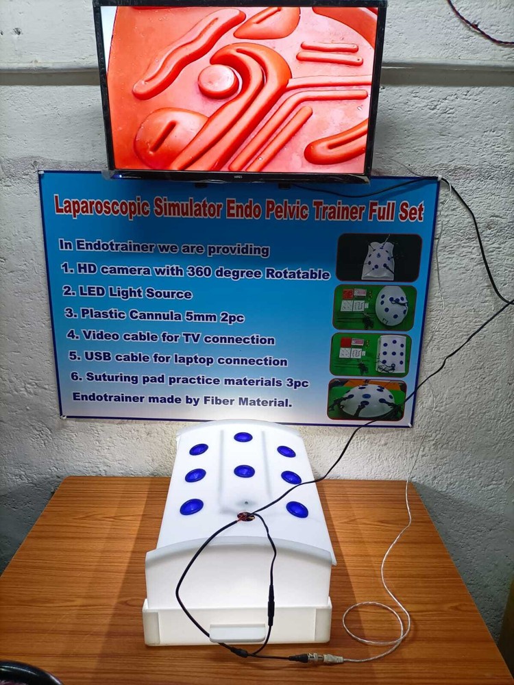 Laparoscopic Virtual Endotrainer Rectangular Shape with 5 Basic Training Set