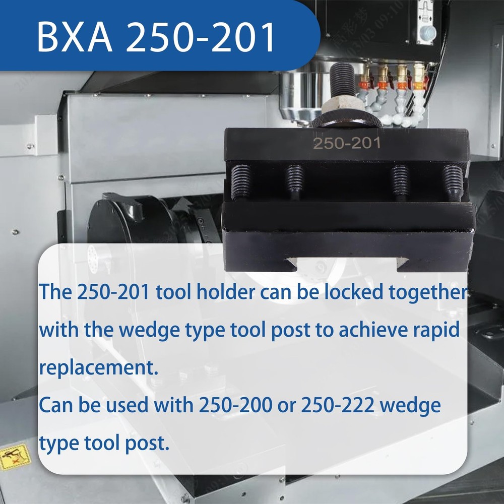 BXA 250-201 Tool Holder Quick Change Turning and Facing Lathe Tool Post Holder