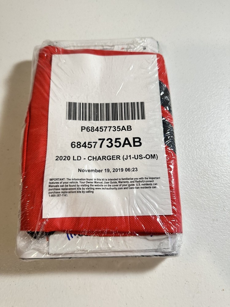 2020 Dodge Charger Owner's Manual Set