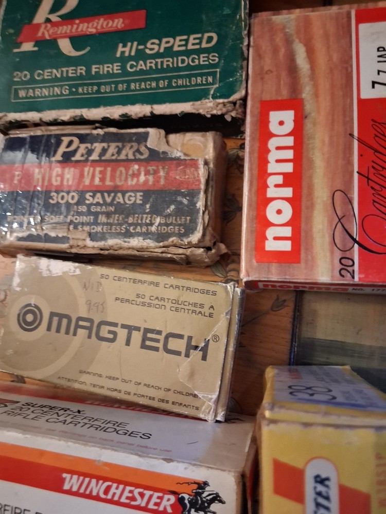Vintage Empty Ammo Boxes
