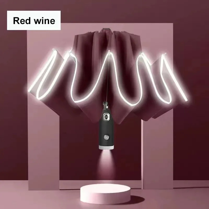 Travel essentials: Umbrella windproof, automatic opening closing, foldable