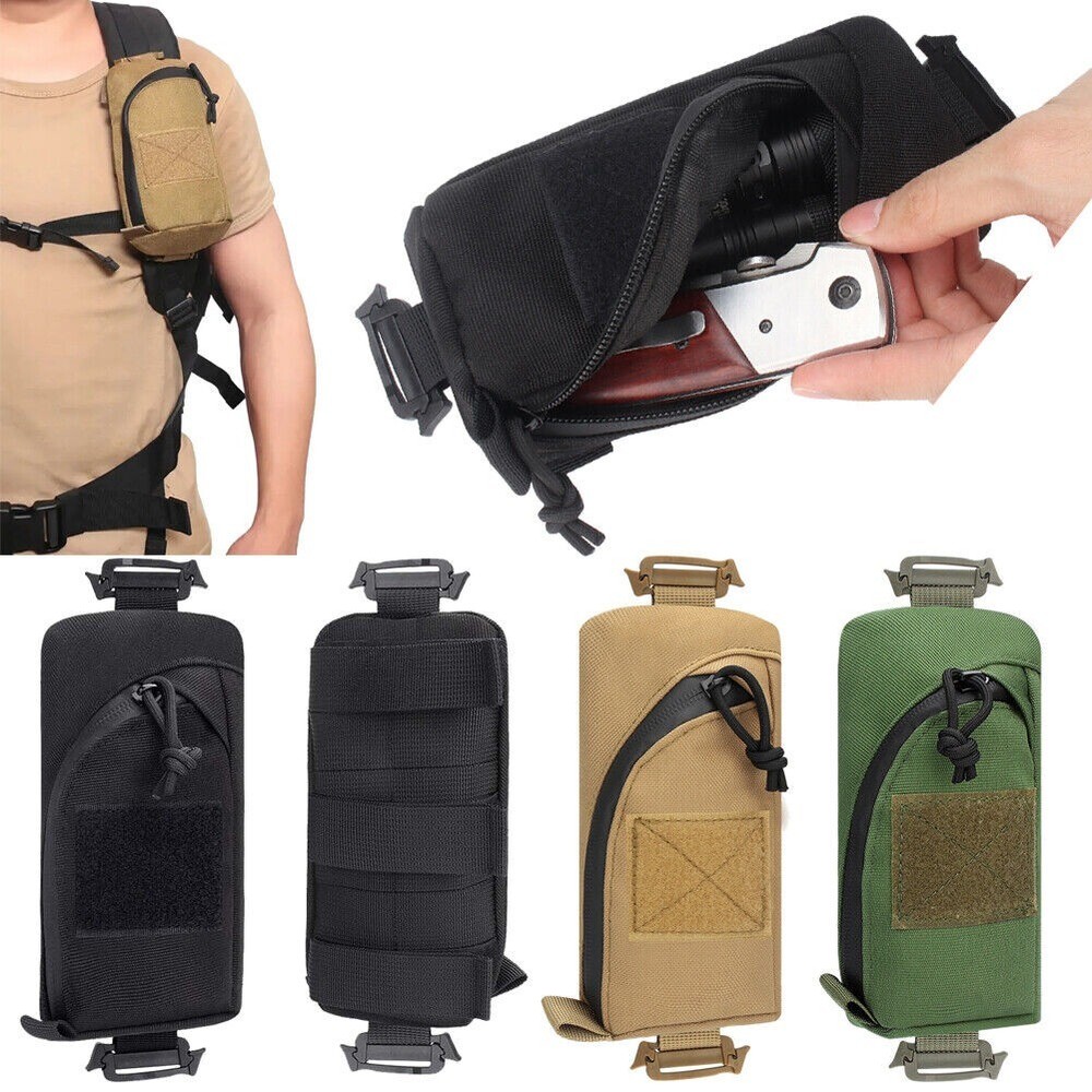 Tactical Backpack Shoulder Strap Pack Molle Pouch Small EDC Utility Tool Bag Men