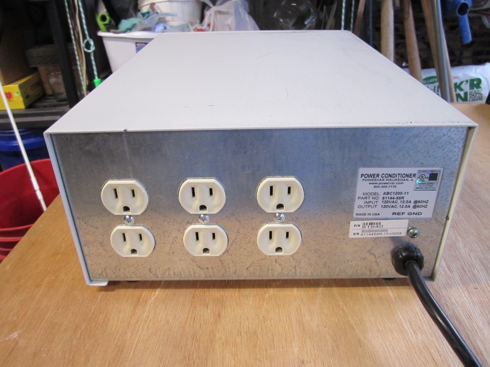 POWERVAR 1.2 POWER CONDITIONER MODEL ABC 1200-11