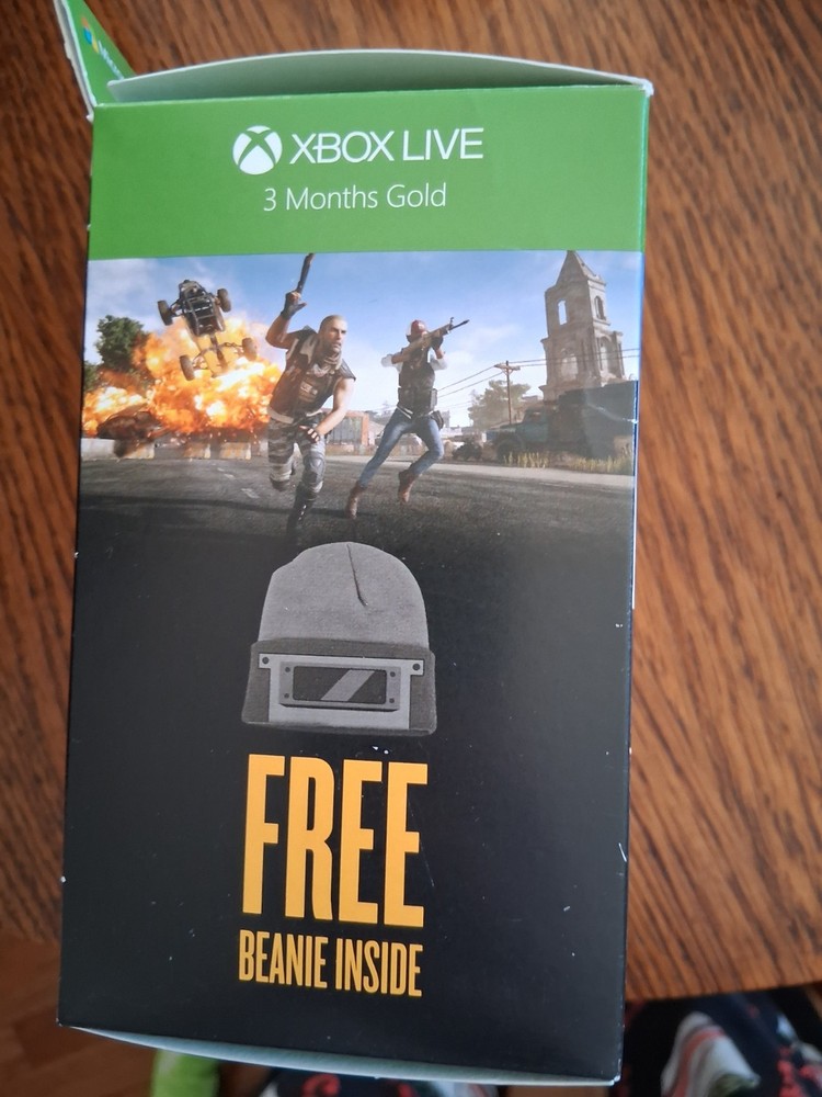 Xbox Live Playerunknown's Battlegrounds 3 Months Gold ($25) With Beanie