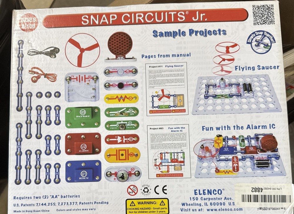 Elenco Snap Circuits Jr SC-100 Experiment Electronics Discovery Educational Kit