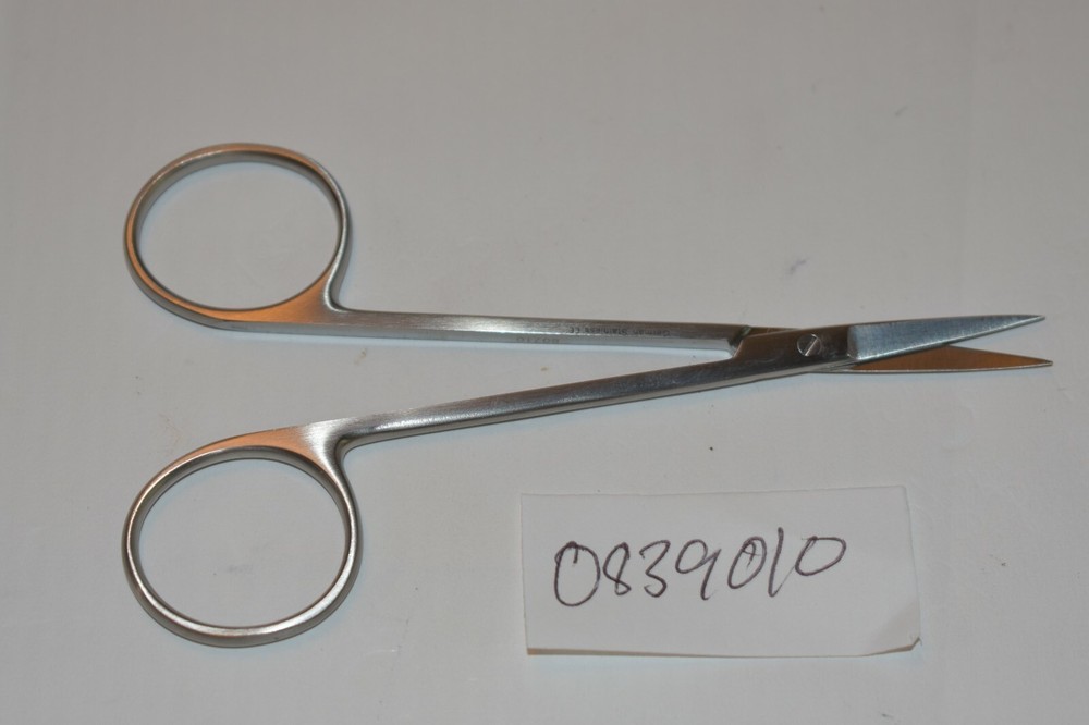 MDS 0839010 Eye Scissors 4 1/4" Straight Tip Sharp/Sharp