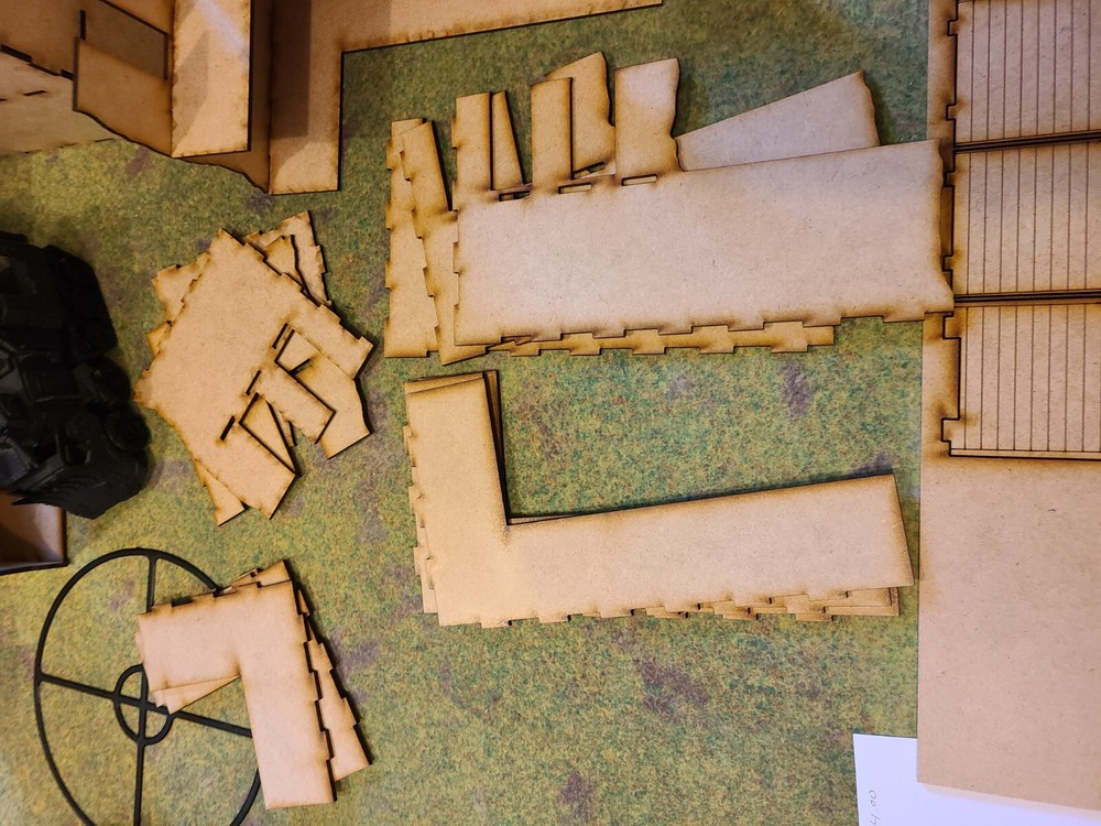 MDF Wood Terrain Scenery Ruins