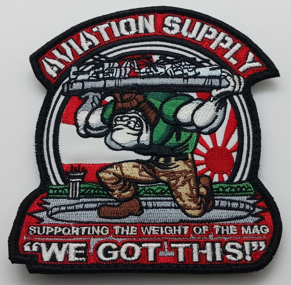 USMC Aviation Supply Okinawa Japan Hook & Loop Patch