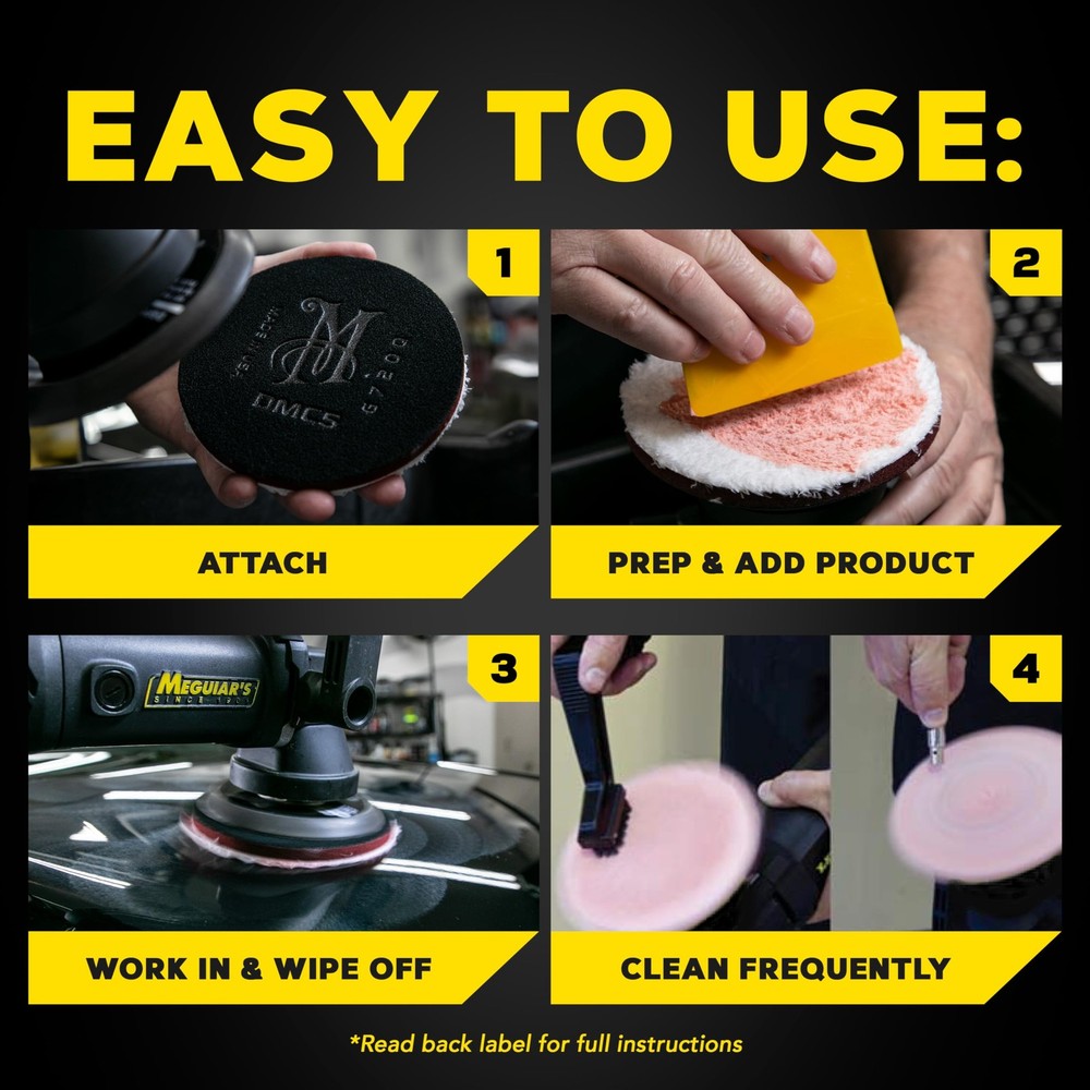 Meguiars DMC6 DA 6 Microfiber Cutting Disc 2 Pack