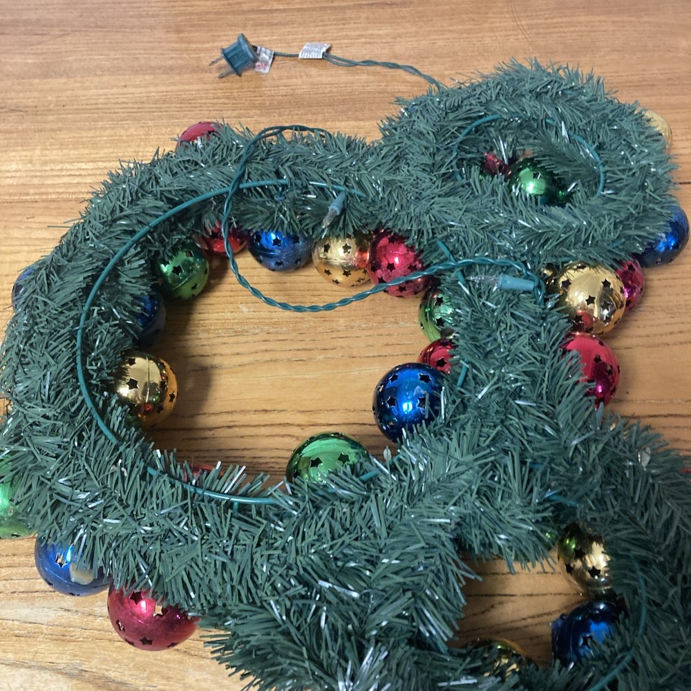Disney Mickey Mouse Wreath with MultiColor ornaments used