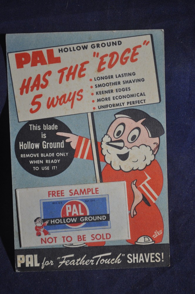 PAL Hollow Ground Has the 'Edge' Razor Blade Free Sample