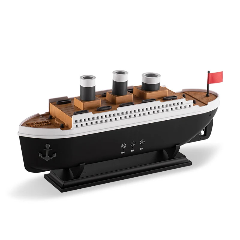 Titanic Ship Model Air Humidifier 250ml with Remote Control Essential Oil Diffus