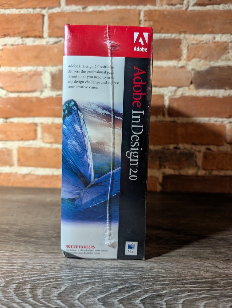 Adobe InDesign 2.0 Complete Software New In Box ~ Macintosh ~ Sealed