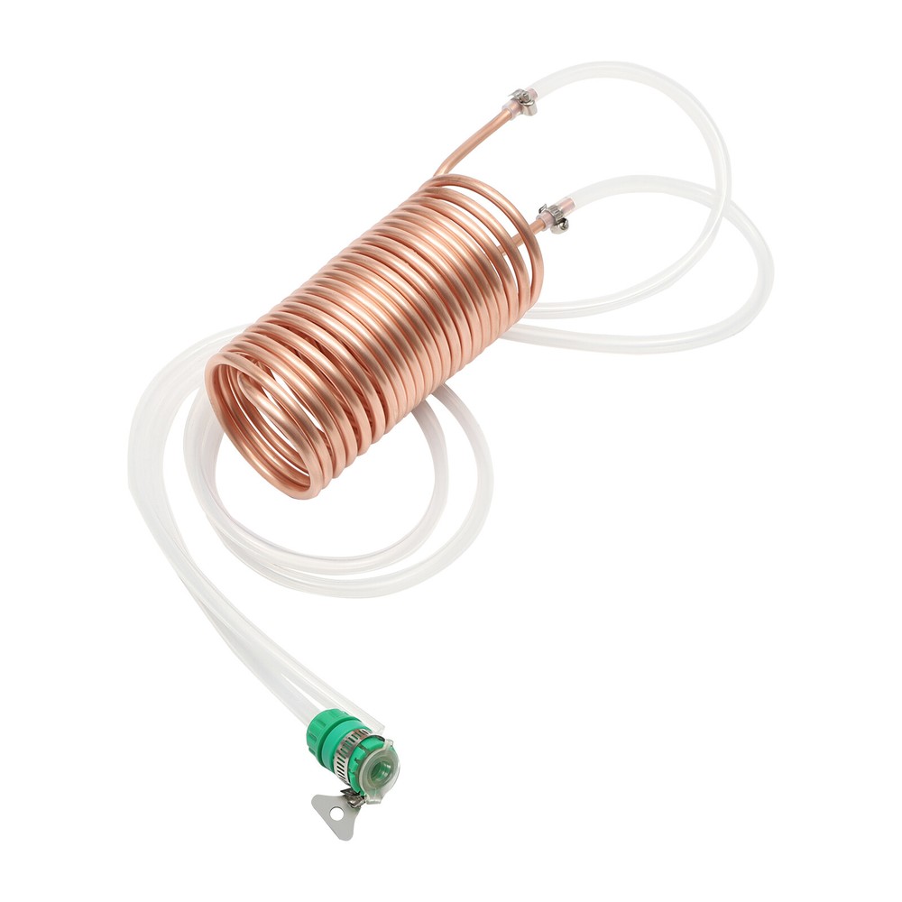 Copper Immersion Wort Chiller for Homebrew - Food-Grade & Efficient Cooling