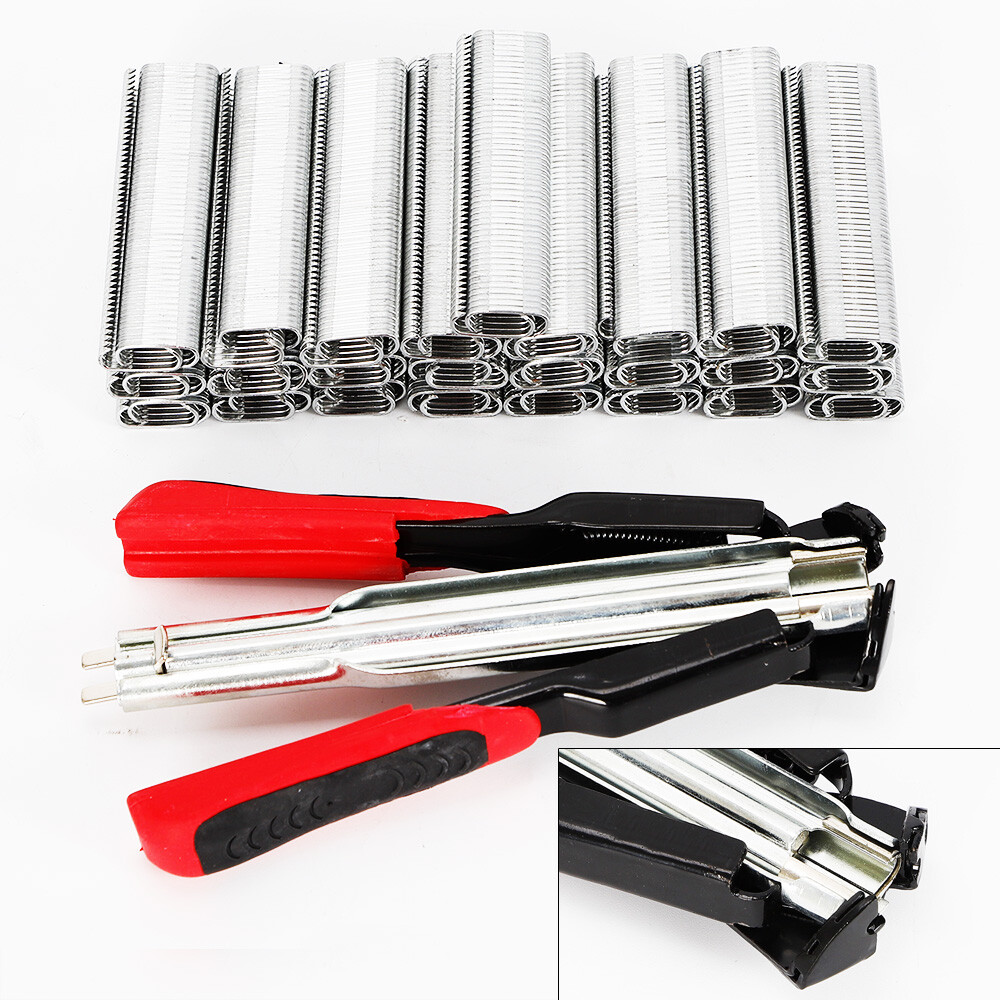 2500Pcs C Clips Spring Loaded Chicken Mesh Cage Wire Fencing Crimping Tools