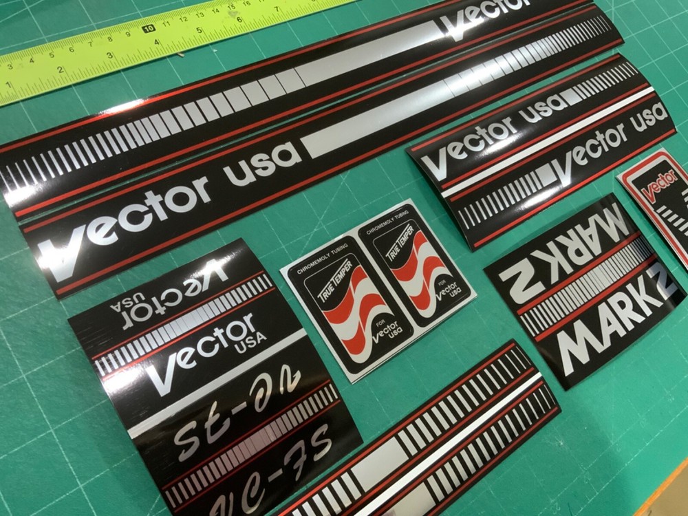 Vector mark2 bmx sticker decals