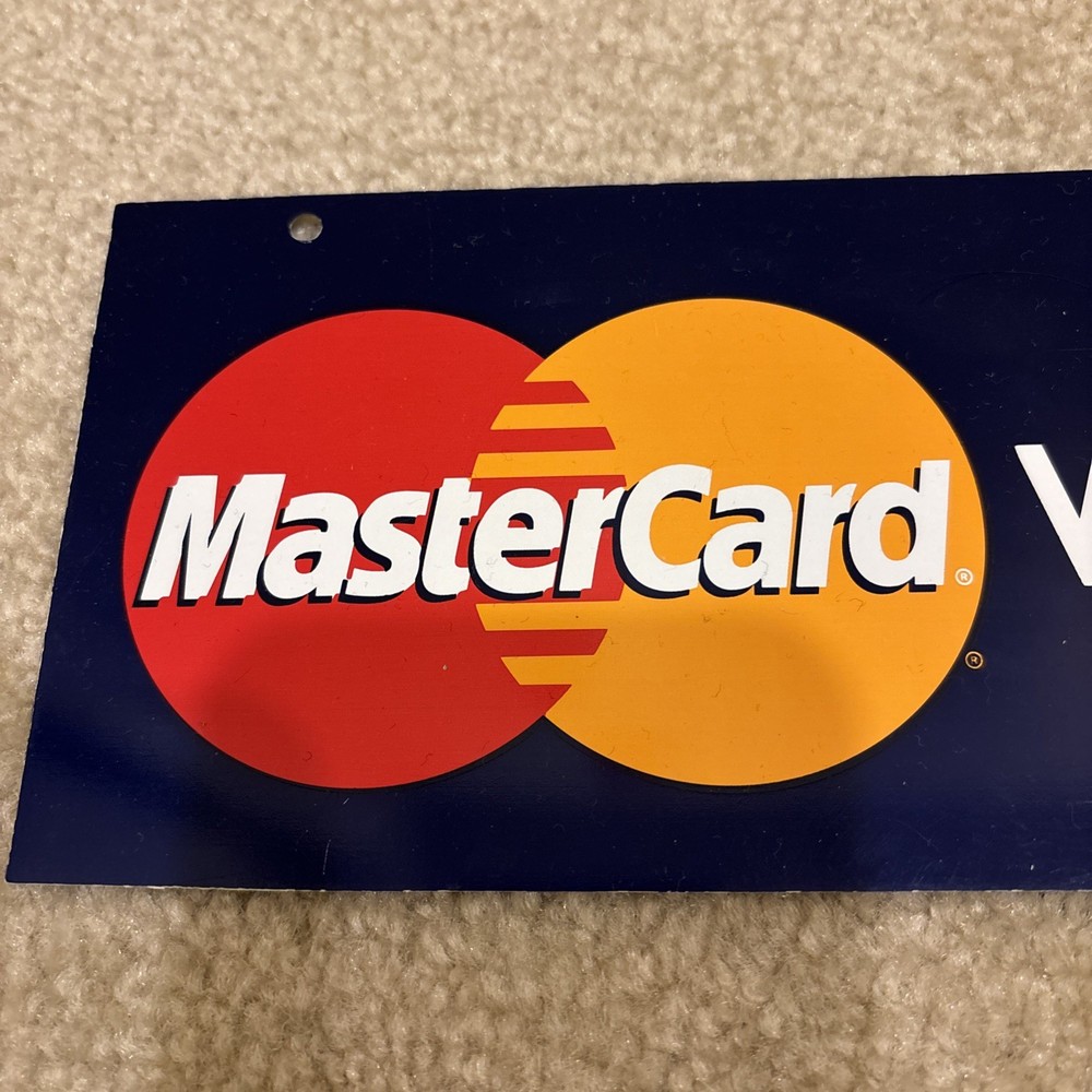Mastercard Open Closed Will Return Clock Sign Decals Stickers Lot