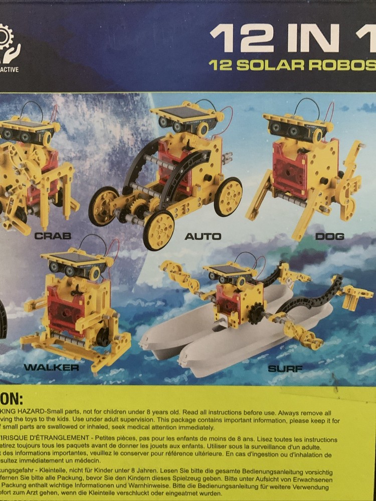 STEM Solar Powered 12 In 1 Robot Kit No.567A