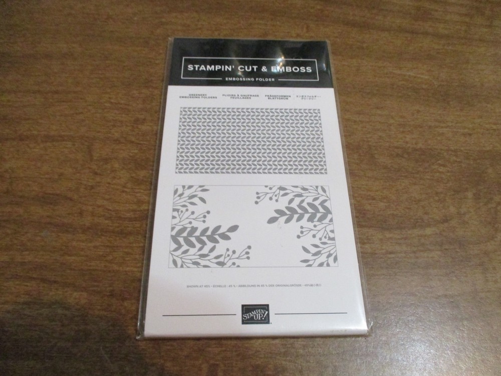 STAMPIN UP GREENERY EMBOSSING FOLDER