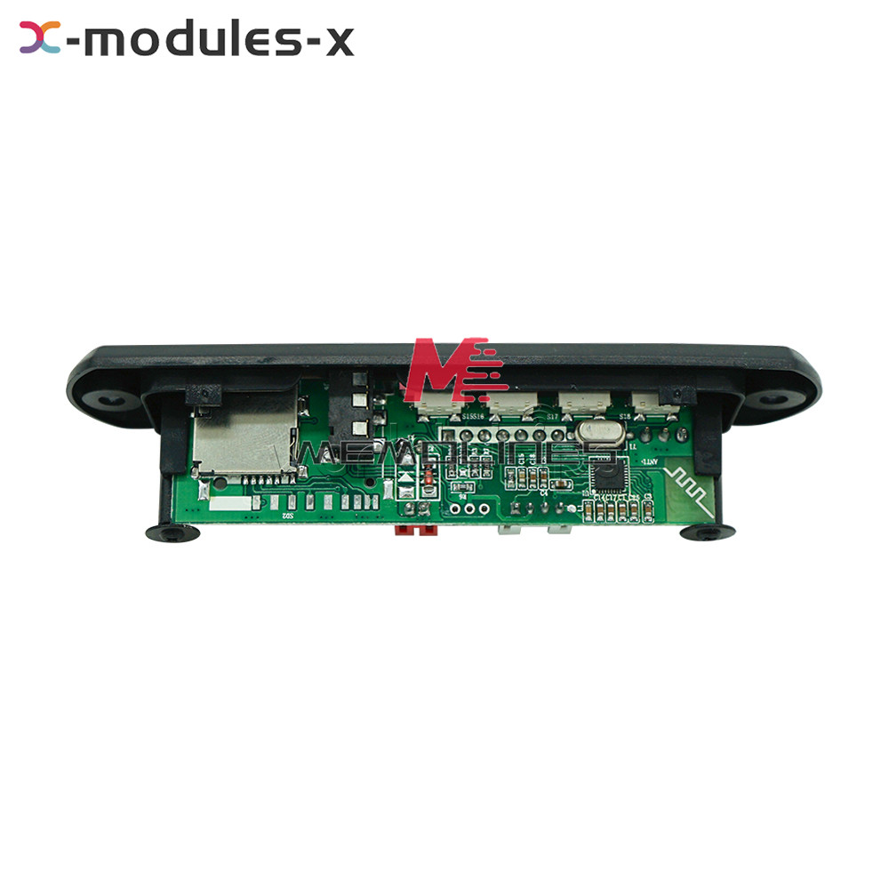Wireless Bluetooth 12V MP3 WMA Decoder Board Audio Module USB Radio+Battery U-SA