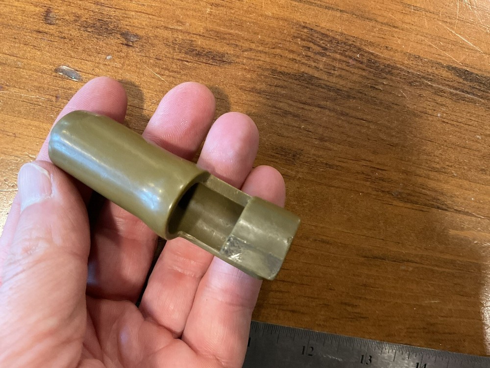 ORIGINAL WWII JAPANESE ARISAKA RIFLE MUZZLE COVER - CLEAN!