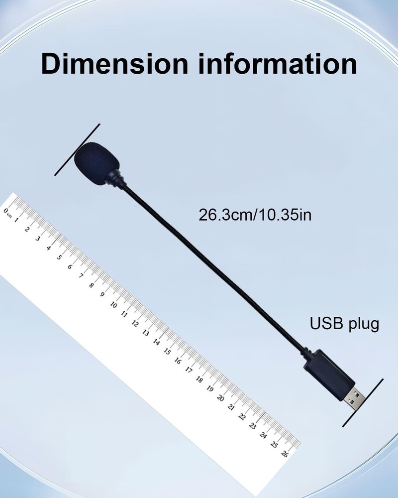 Compact Plug & Play USB Microphone - Crystal Clear Sound for Content Creation