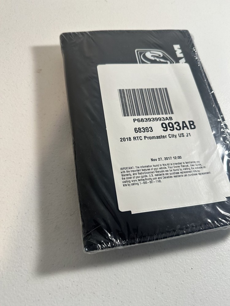 2018 RAM Promaster Owner's Manuals Set
