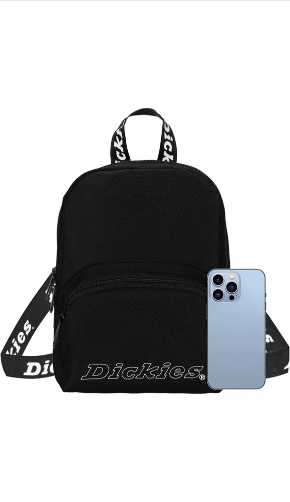 New Dickies Mini Backpack Black Durable Canvas Women’s NWT