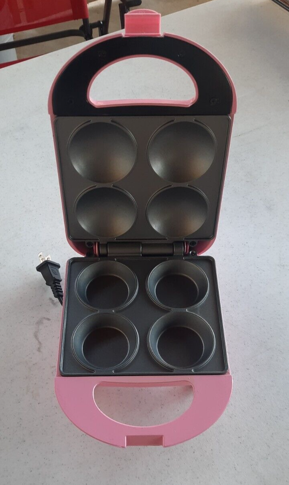 Babycakes Mini Cupcake Maker Pink Makes 4 Mini Cupcakes Preowned