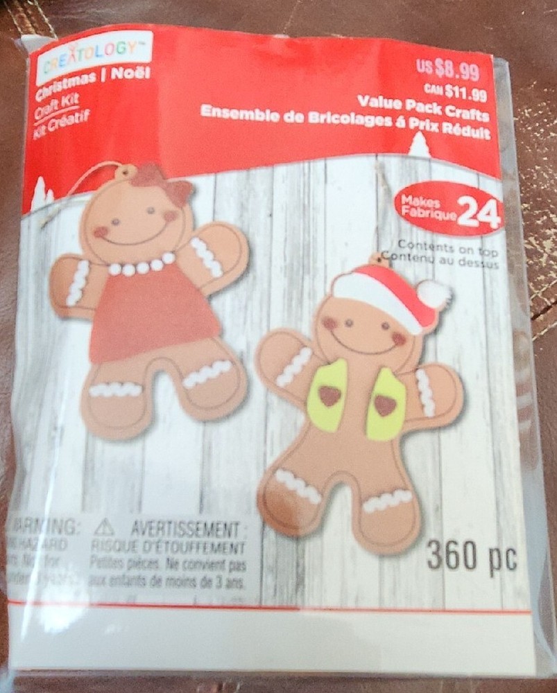 creatology christmas craft kits gingerbread