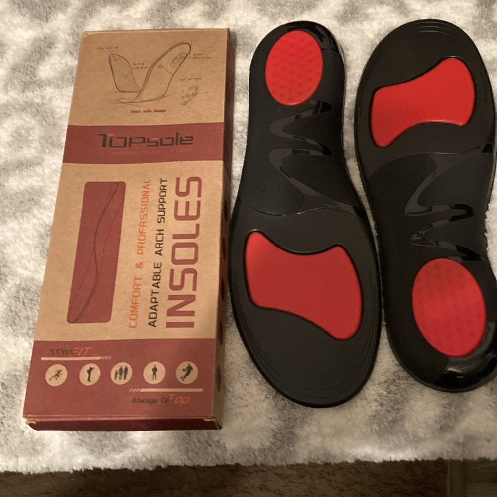 Topsole Adaptable Arch Support Insoles Size Medium M —FREE SHIPPING.