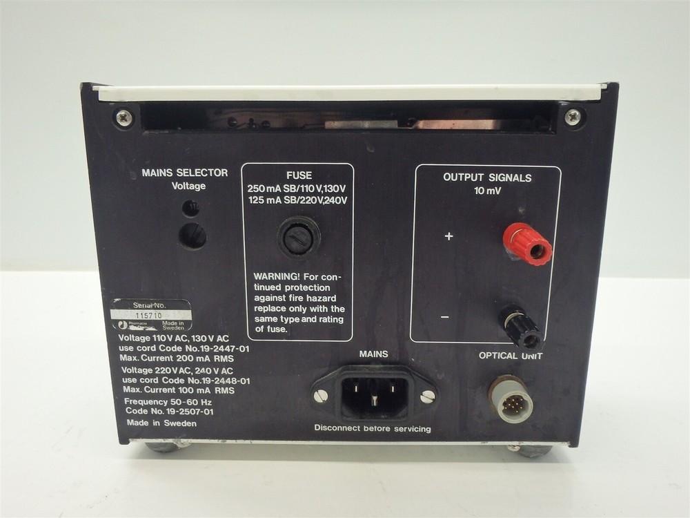 Pharmacia UV-1 Single Path Monitor Control Unit