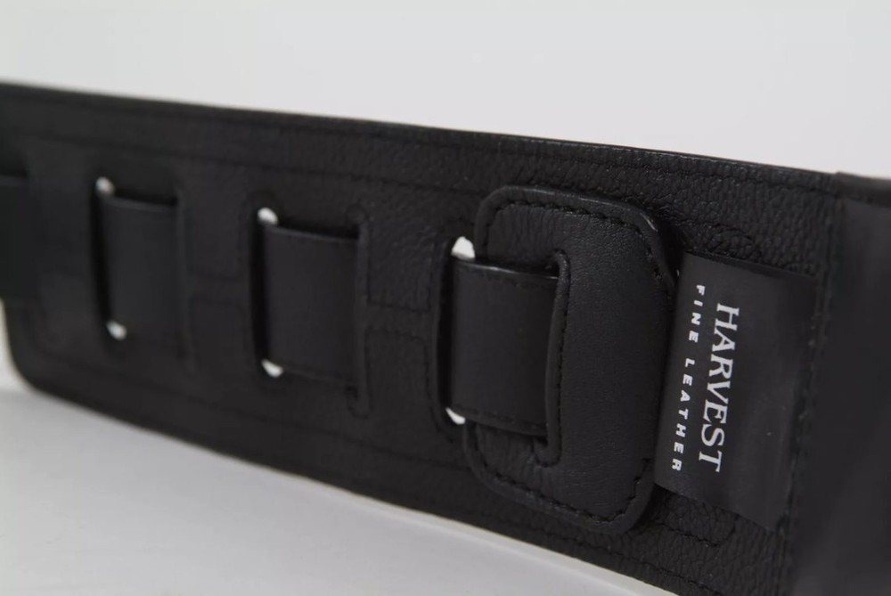 Black Top Grade Nappa Short Bass Strap