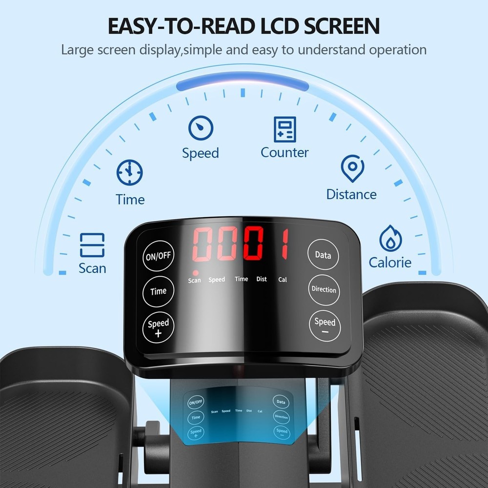 Magnetic Resistance Mini Elliptical with Remote – Compact Home Exercise Solution
