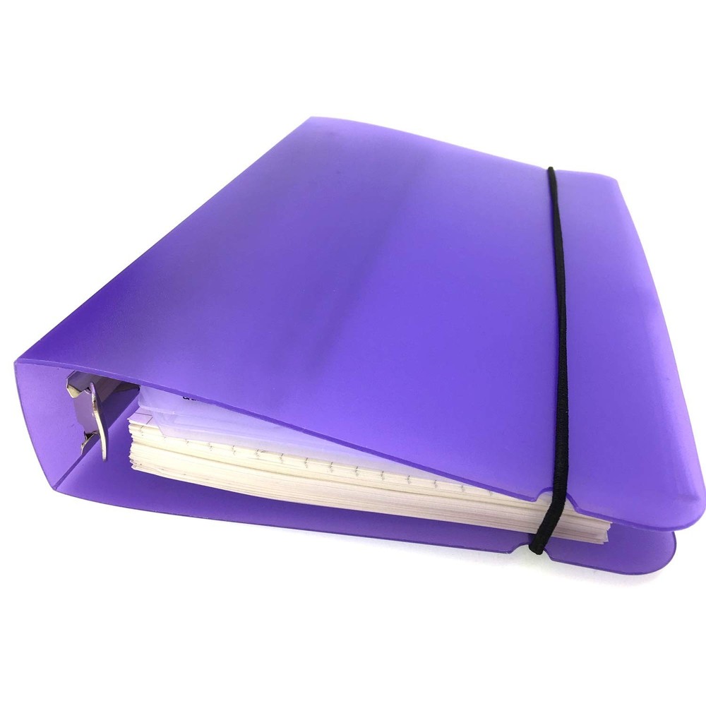 A6 PP Binder with Pages & Binder Pocket Set, White A6 Combo