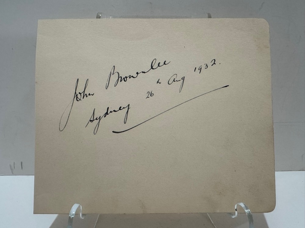 John Brownlee Signed Card with B Altman Envelope 1932 Opera Baritone