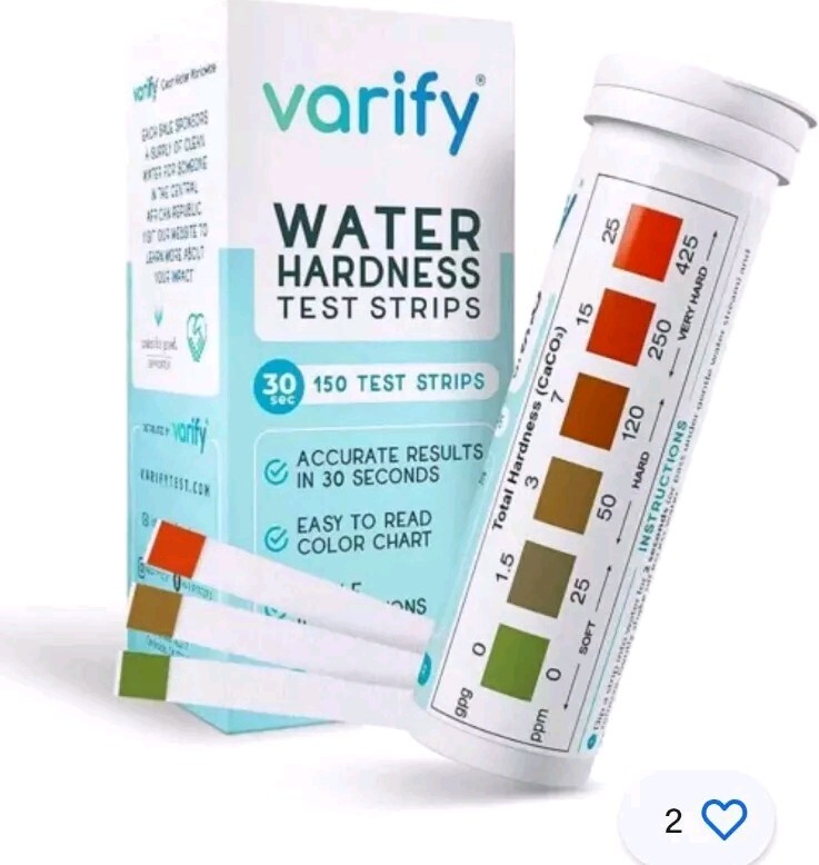 150 strips Varify Water Hardness Test Kit - Hard Water Quality Testing Strips